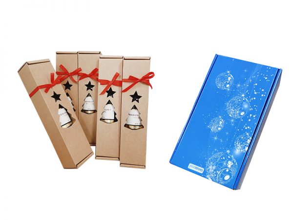 caixas natal ofertas garrafas vinhos personalizadas
